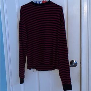 oversized brandy long sleeve shirt